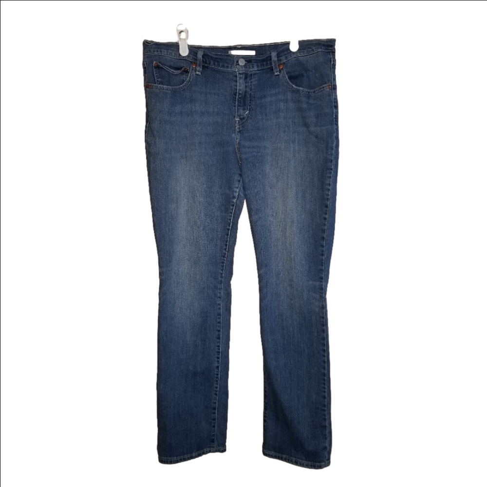 Levi's 414 Womens Relaxed Straight Leg Blue Jeans Label Reads Size 31x32